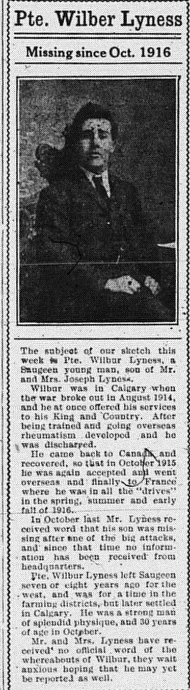 Port Elgin Times, March 14, 1917, p.1